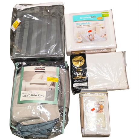 Assorted Packaged Bedding And Linens