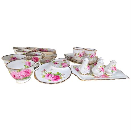 Royal Albert American Beauty China Tea Set