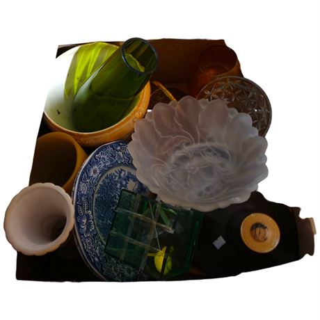Assorted Glass And Ceramic Tableware