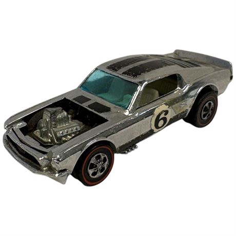 Vintage Red Line Hot Wheels 1969 Mustang Boss Hoss Hong Kong