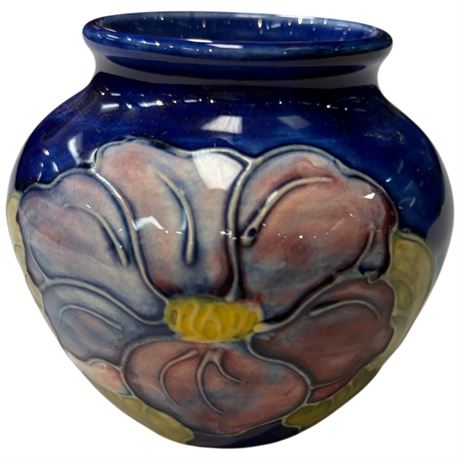 Moorcroft Floral Art Pottery Vase
