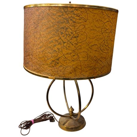 Mid Century Brass Finish Table Lamp