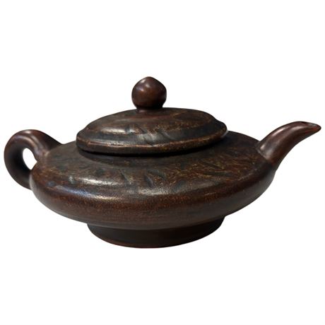 Purple Clay Teapot "Misty Clouds"