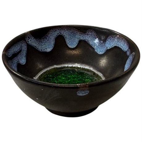 Dark Glazed Wine Bowl