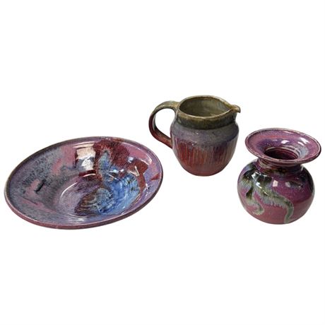 3 Studio Art Pottery Bowl By Renowned Canadian Potter Peter Daniels