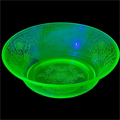 1930s Uranium Hazel Atlas "Florentine 2" Glass Bowl